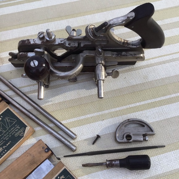 Stanley hand plane 45 with blade packs one and two original box accessories etc - Picture 5 of 9